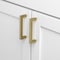 Gliderite Hardware 3-3/4 in. Center to Center Solid Square Bar Pull Brass Gold 21683-96-BG-1 - alternate 2